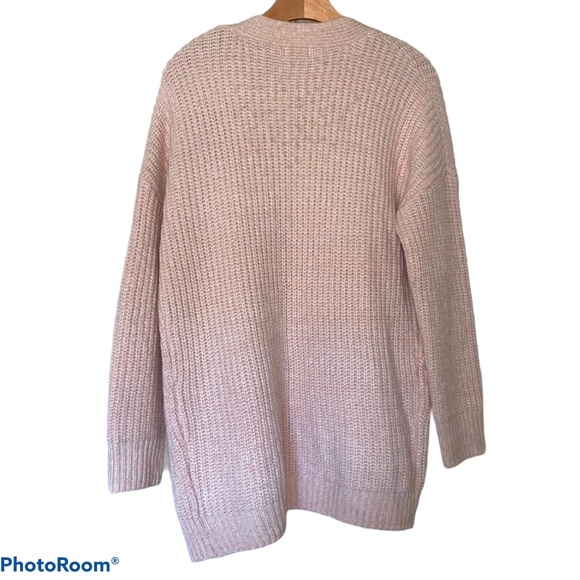 MOSSIMO Pink Cable Knit Cardigan - Picture 3 of 4
